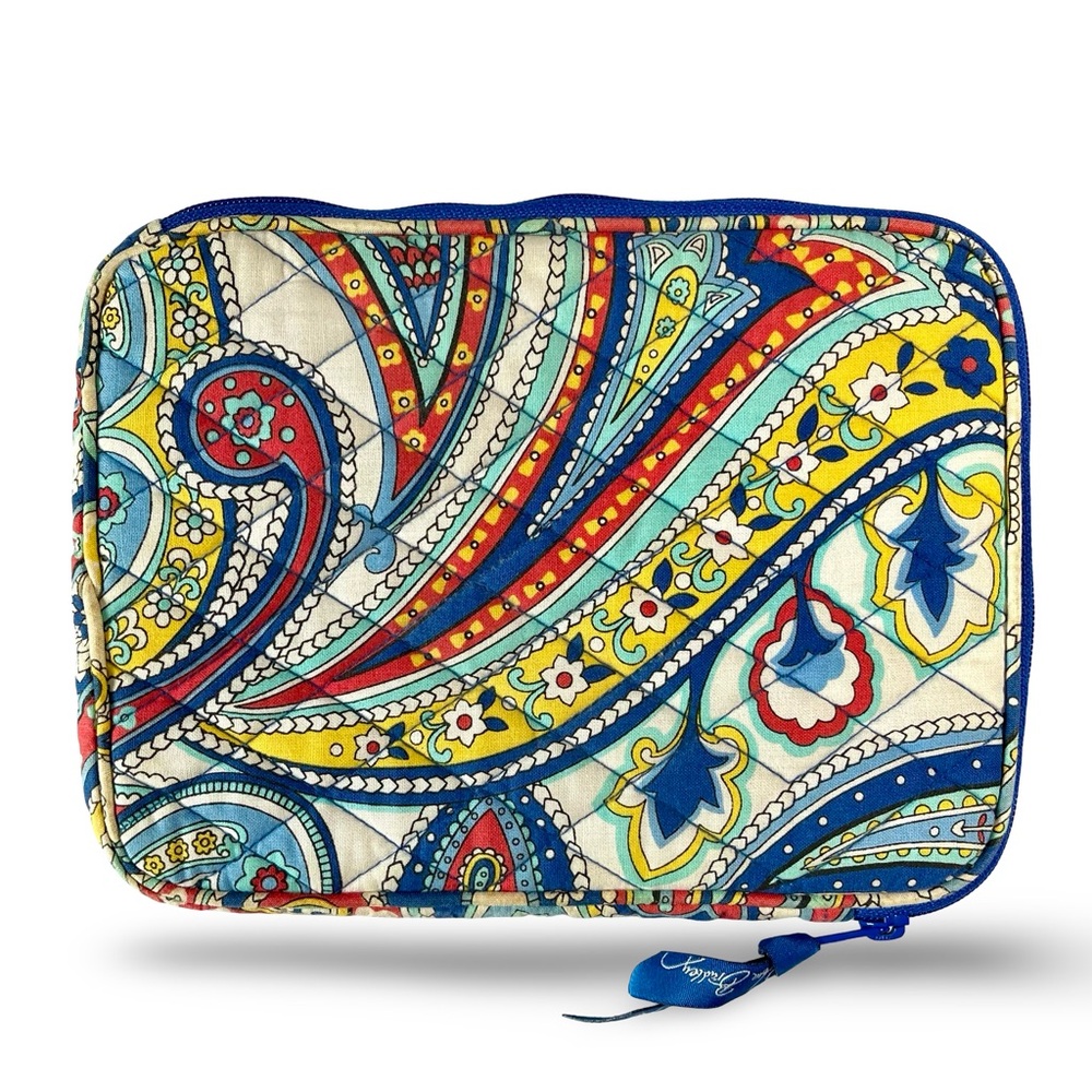 Vera Bradley Soft Quilted Cotton Marina Paisley 9 inch Tablet e-Reader Case - Picture 2 of 8